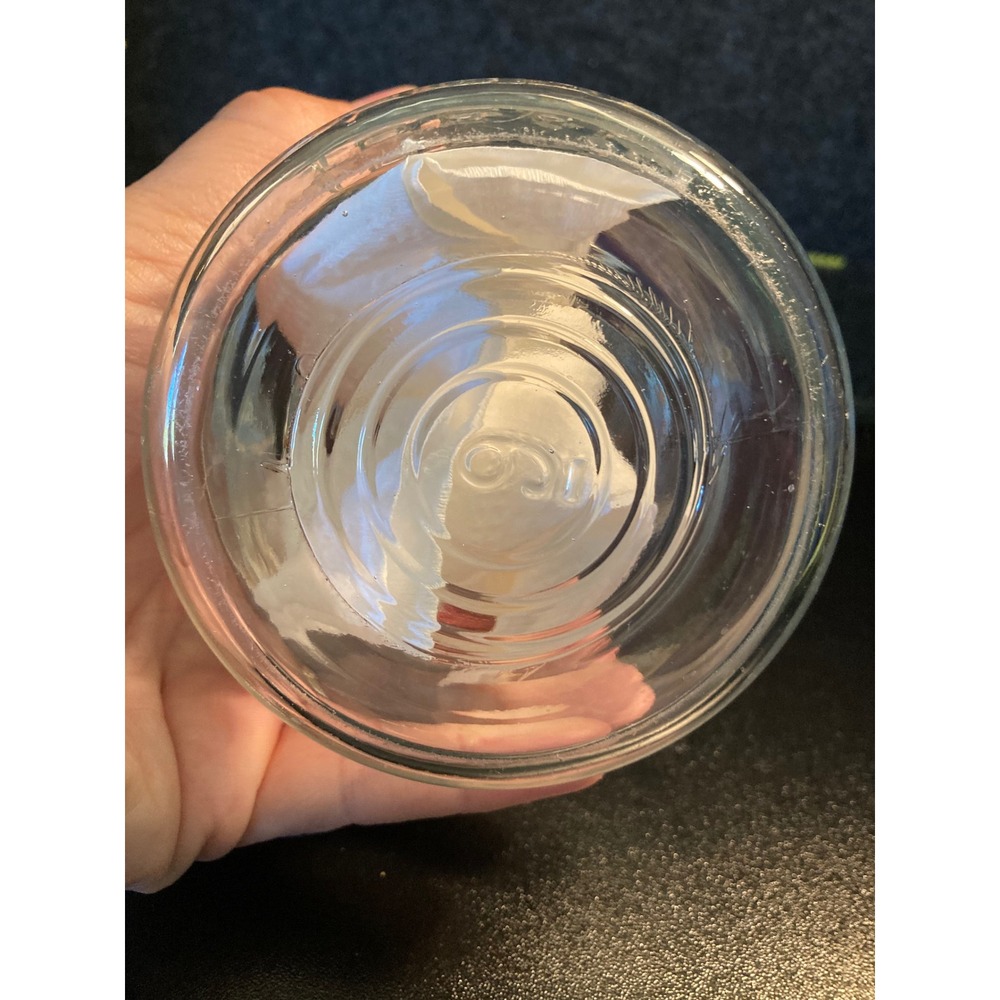 Vintage Ball Ideal Clear Glass Canning Jar with Glass Lid and Wire Bail 5.5in - Picture 5 of 8